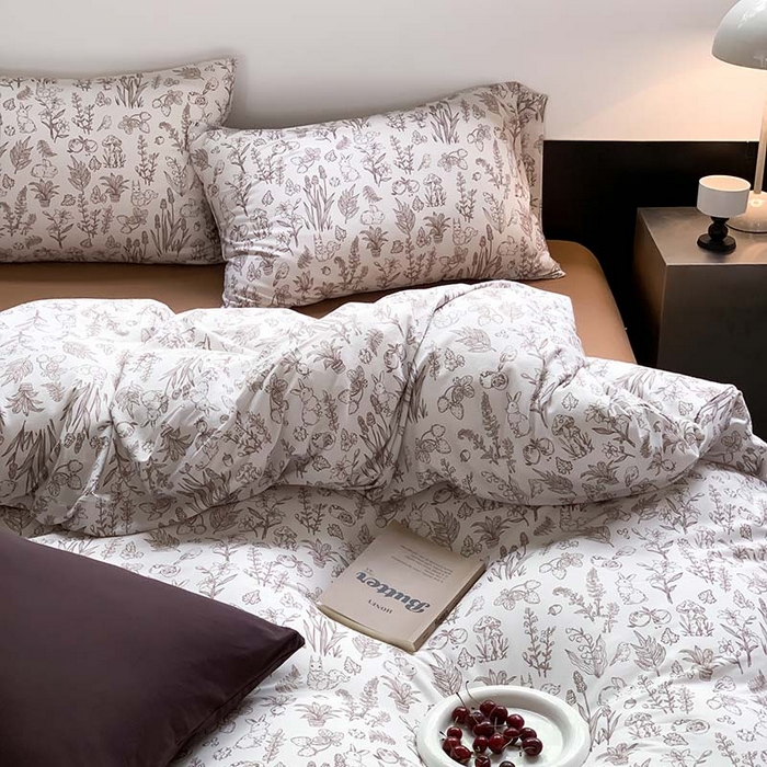 91家纺网 家纺一手货源 找家纺 源启生活 2025秋冬新款A类全棉针织棉活性印染四件套 奈斯兔