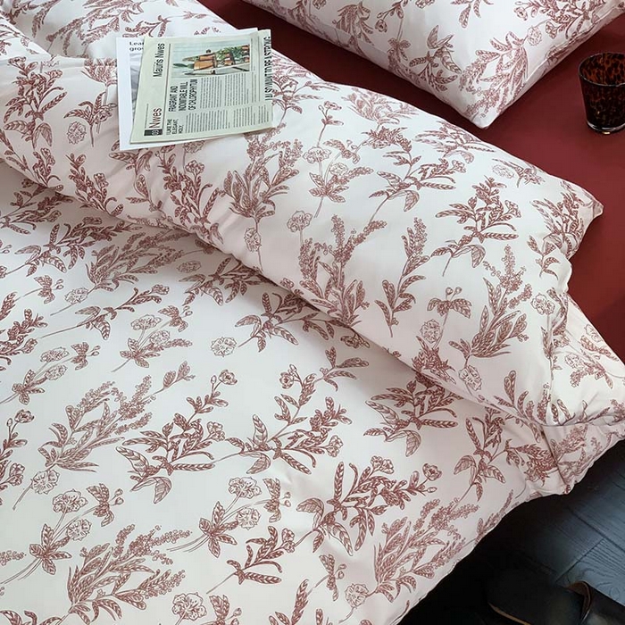 91家纺网 家纺一手货源 找家纺 源启生活 2025秋冬新款A类全棉针织棉活性印染四件套 红妆