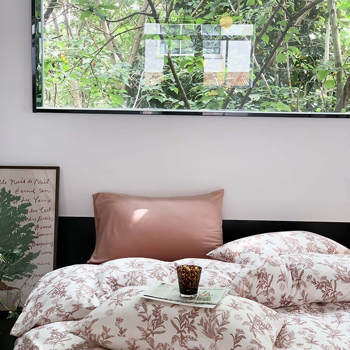 91家纺网 家纺一手货源 找家纺 源启生活 2025秋冬新款A类全棉针织棉活性印染四件套 红妆