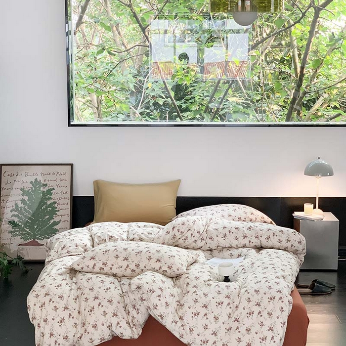 91家纺网 家纺一手货源 找家纺 源启生活 2025秋冬新款A类全棉针织棉活性印染四件套 禾木