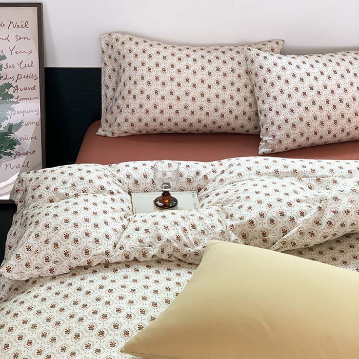 91家纺网 家纺一手货源 找家纺 源启生活 2025秋冬新款A类全棉针织棉活性印染四件套 巴比伦