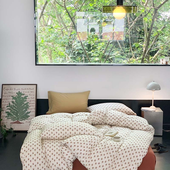 91家纺网 家纺一手货源 找家纺 源启生活 2025秋冬新款A类全棉针织棉活性印染四件套 巴比伦