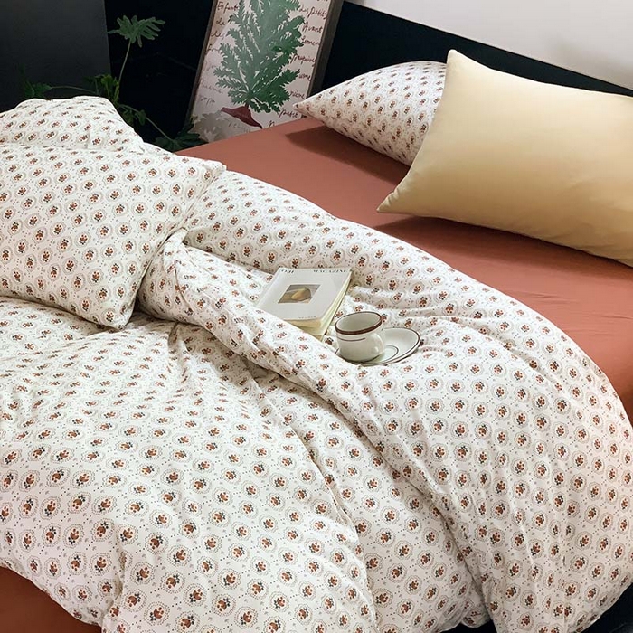 91家纺网 家纺一手货源 找家纺 源启生活 2025秋冬新款A类全棉针织棉活性印染四件套 巴比伦