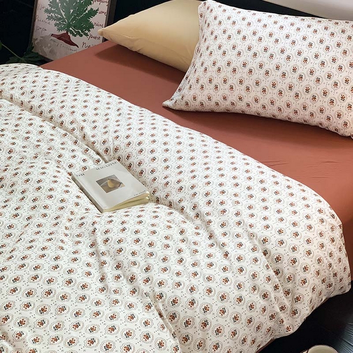 91家纺网 家纺一手货源 找家纺 源启生活 2025秋冬新款A类全棉针织棉活性印染四件套 巴比伦