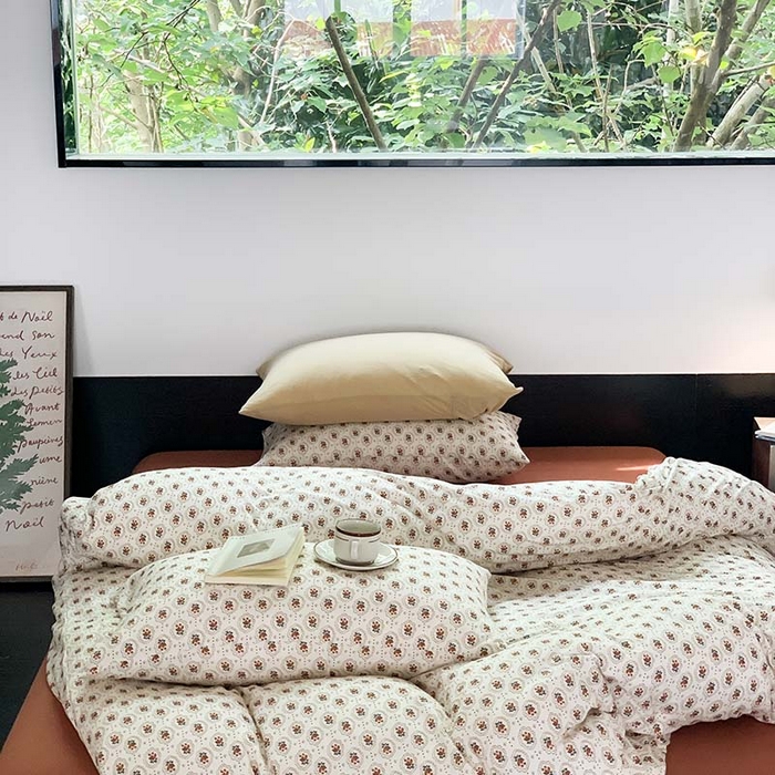 91家纺网 家纺一手货源 找家纺 源启生活 2025秋冬新款A类全棉针织棉活性印染四件套 巴比伦