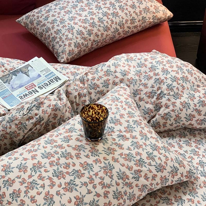 91家纺网 家纺一手货源 找家纺 源启生活 2025秋冬新款A类全棉针织棉活性印染四件套 浆果