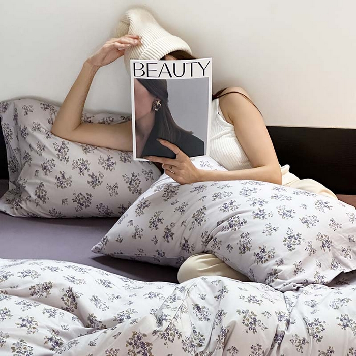 源启生活 2025秋冬新款A类全棉针织棉活性印染四件套 那些花儿