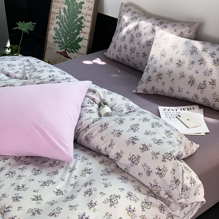 91家纺网 家纺一手货源 找家纺 源启生活 2025秋冬新款A类全棉针织棉活性印染四件套 那些花儿