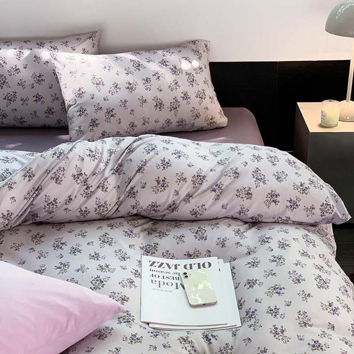 91家纺网 家纺一手货源 找家纺 源启生活 2025秋冬新款A类全棉针织棉活性印染四件套 那些花儿