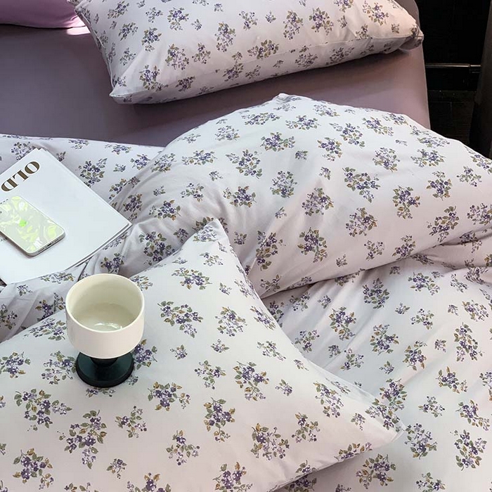 91家纺网 家纺一手货源 找家纺 源启生活 2025秋冬新款A类全棉针织棉活性印染四件套 那些花儿