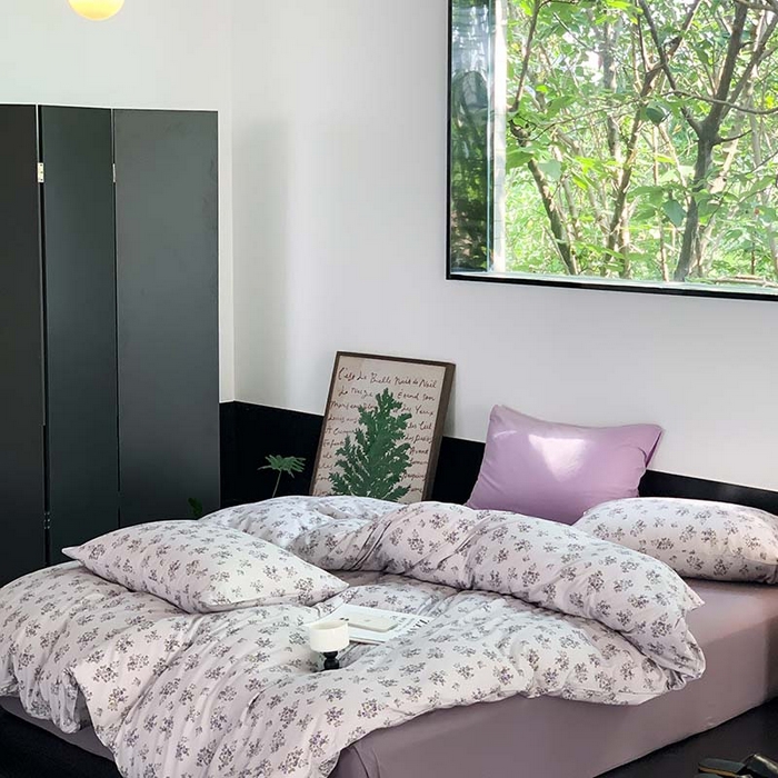 91家纺网 家纺一手货源 找家纺 源启生活 2025秋冬新款A类全棉针织棉活性印染四件套 那些花儿