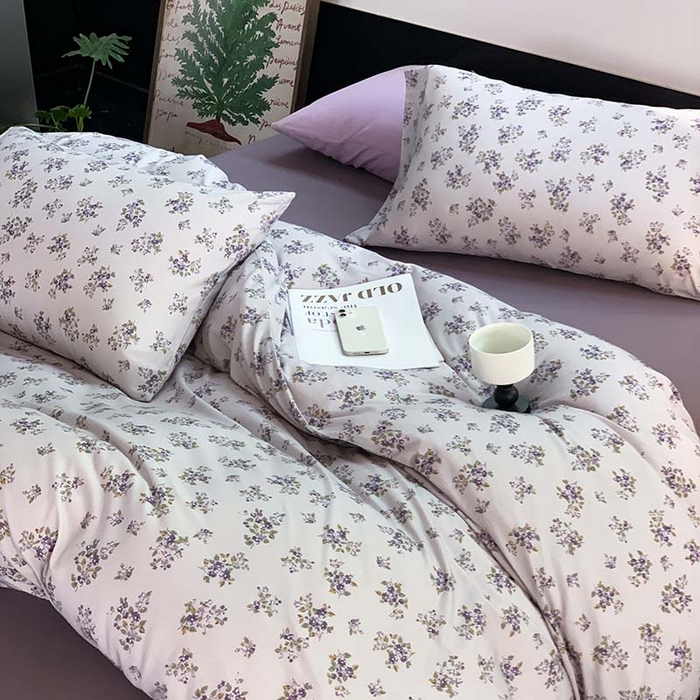 91家纺网 家纺一手货源 找家纺 源启生活 2025秋冬新款A类全棉针织棉活性印染四件套 那些花儿