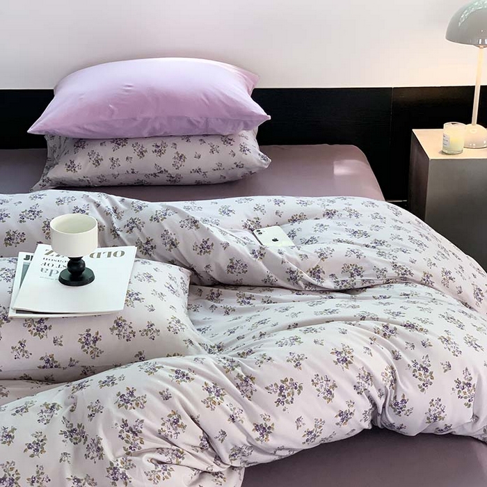 91家纺网 家纺一手货源 找家纺 源启生活 2025秋冬新款A类全棉针织棉活性印染四件套 那些花儿