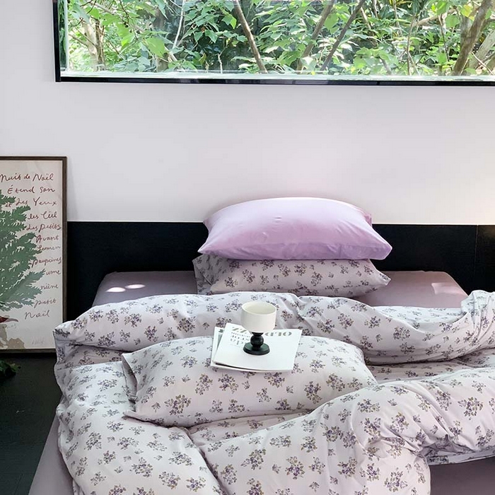 91家纺网 家纺一手货源 找家纺 源启生活 2025秋冬新款A类全棉针织棉活性印染四件套 那些花儿