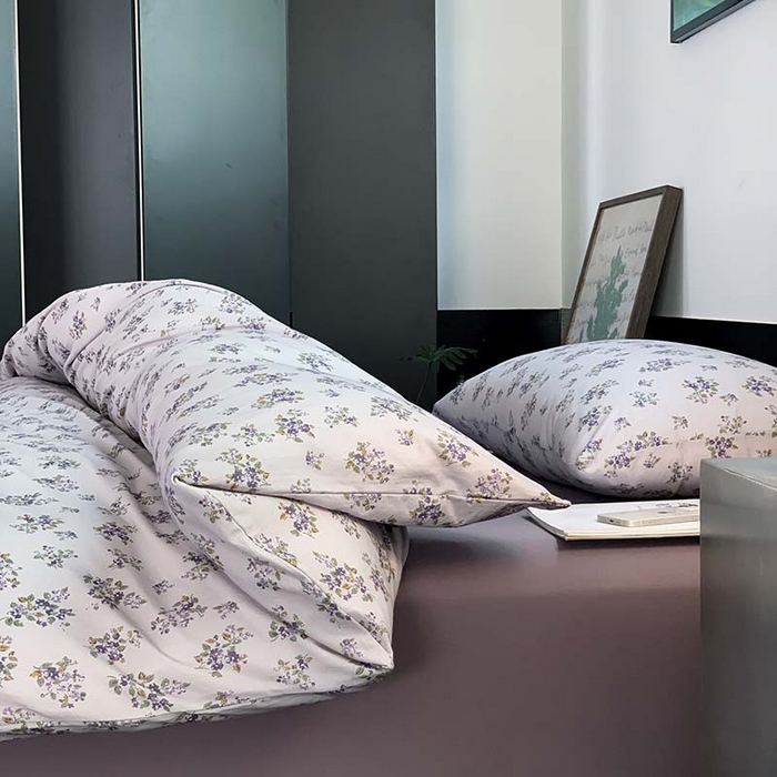 91家纺网 家纺一手货源 找家纺 源启生活 2025秋冬新款A类全棉针织棉活性印染四件套 那些花儿