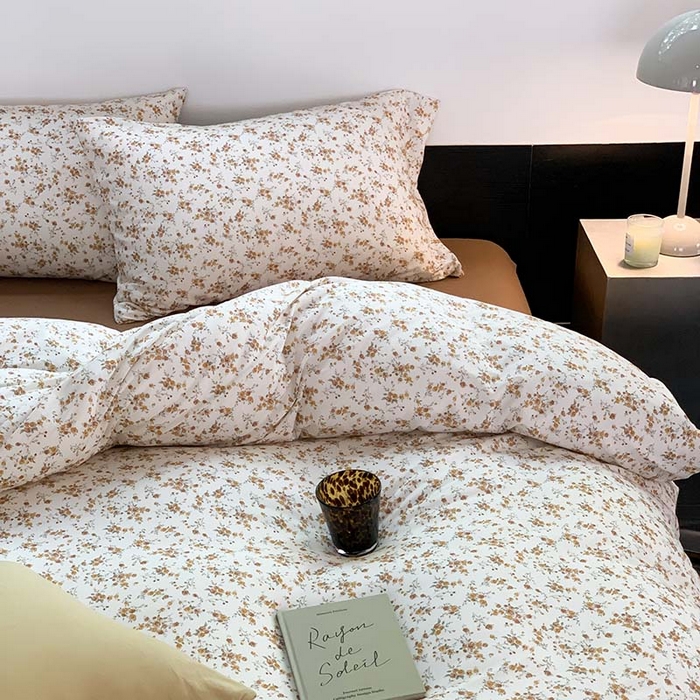 91家纺网 家纺一手货源 找家纺 源启生活 2025秋冬新款A类全棉针织棉活性印染四件套 秋日