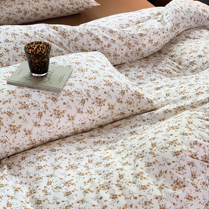 91家纺网 家纺一手货源 找家纺 源启生活 2025秋冬新款A类全棉针织棉活性印染四件套 秋日