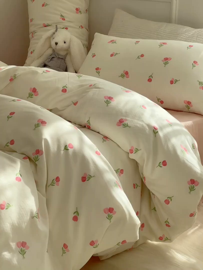 91家纺网 家纺一手货源 找家纺 （总）源启生活 2025新款A类抗菌有氧双层纱全棉印花四件套