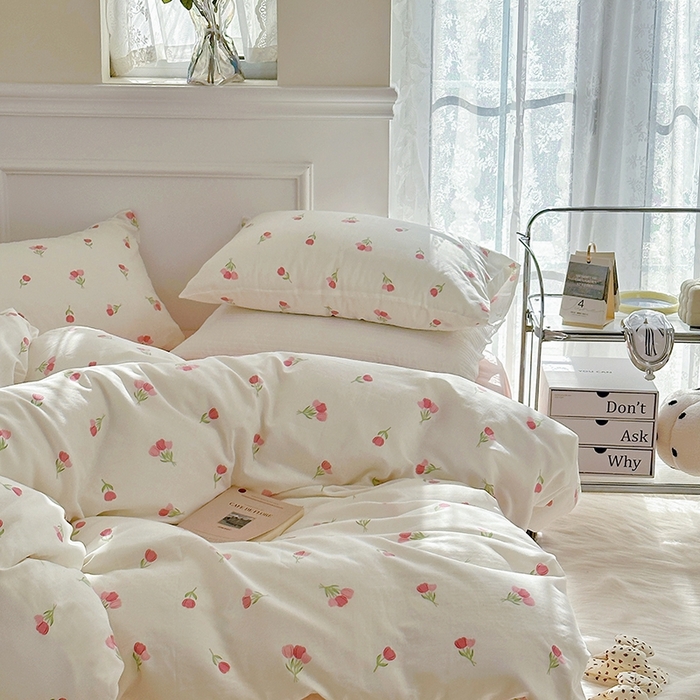 91家纺网 家纺一手货源 找家纺 （总）源启生活 2025新款A类抗菌有氧双层纱全棉印花四件套