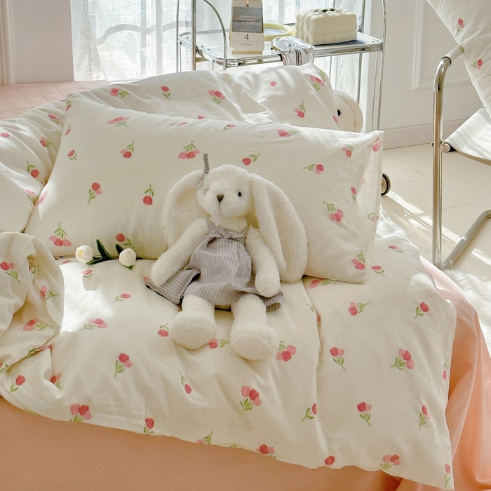 91家纺网 家纺一手货源 找家纺 （总）源启生活 2025新款A类抗菌有氧双层纱全棉印花四件套