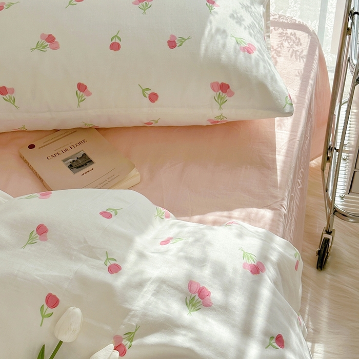 91家纺网 家纺一手货源 找家纺 （总）源启生活 2025新款A类抗菌有氧双层纱全棉印花四件套