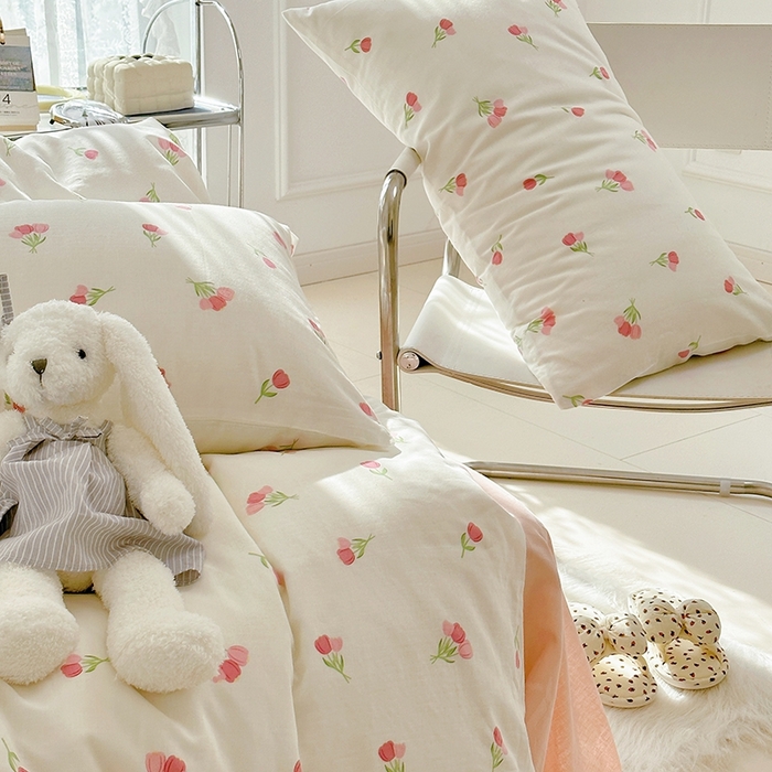 91家纺网 家纺一手货源 找家纺 （总）源启生活 2025新款A类抗菌有氧双层纱全棉印花四件套