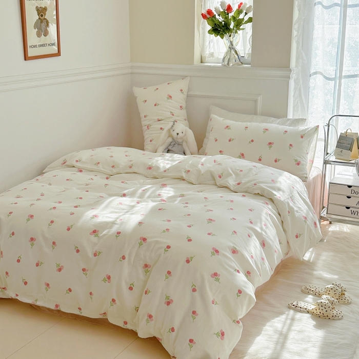 91家纺网 家纺一手货源 找家纺 （总）源启生活 2025新款A类抗菌有氧双层纱全棉印花四件套