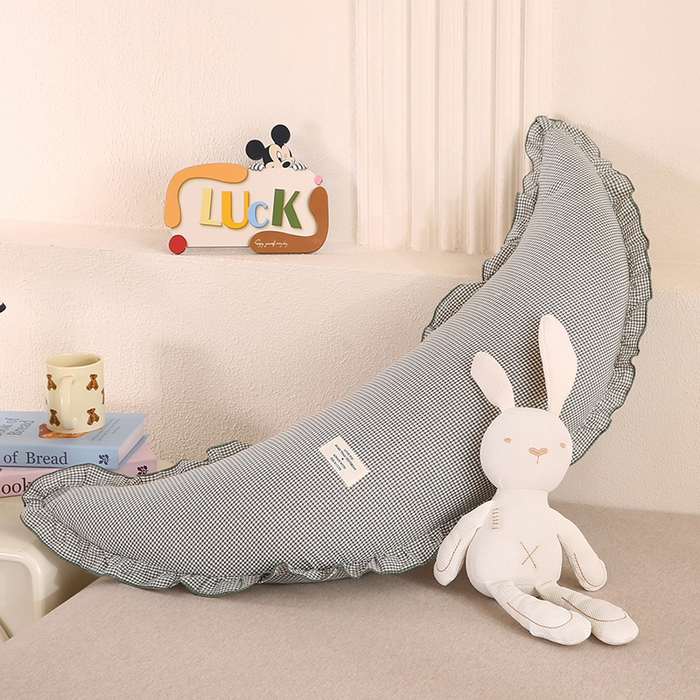 91家纺网 家纺一手货源 找家纺 （总）蔻眠 多功能全棉月亮长抱枕夹腿抱枕芯月亮枕头