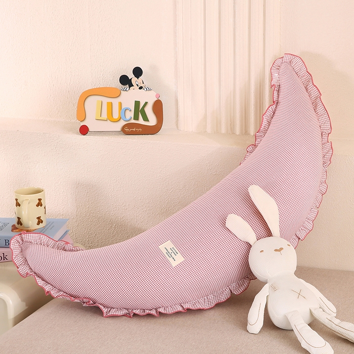 91家纺网 家纺一手货源 找家纺 （总）蔻眠 多功能全棉月亮长抱枕夹腿抱枕芯月亮枕头