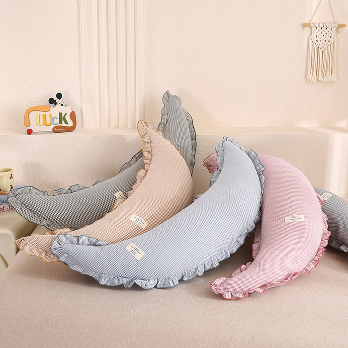 91家纺网 家纺一手货源 找家纺 （总）蔻眠 多功能全棉月亮长抱枕夹腿抱枕芯月亮枕头