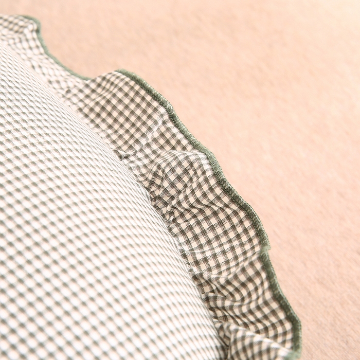 91家纺网 家纺一手货源 找家纺 蔻眠 多功能全棉月亮长抱枕夹腿抱枕芯月亮枕头 月亮-绿小格