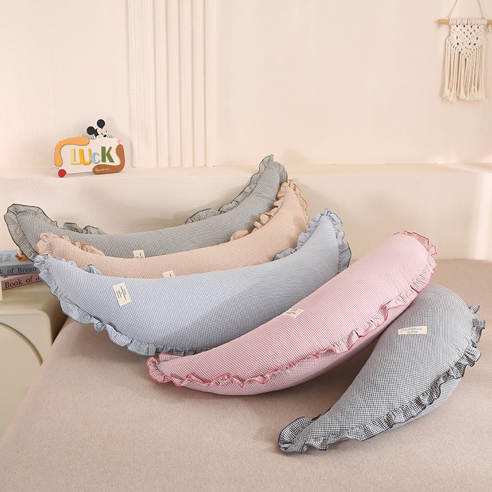 91家纺网 家纺一手货源 找家纺 蔻眠 多功能全棉月亮长抱枕夹腿抱枕芯月亮枕头 主图