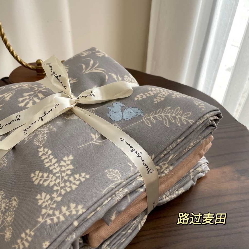 91家纺网 家纺一手货源 找家纺 （总）源启生活 2025新款A类抗菌有氧双层纱全棉印花四件套