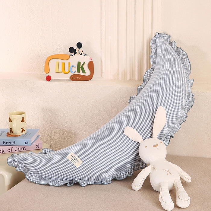 91家纺网 家纺一手货源 找家纺 （总）蔻眠 多功能全棉月亮长抱枕夹腿抱枕芯月亮枕头