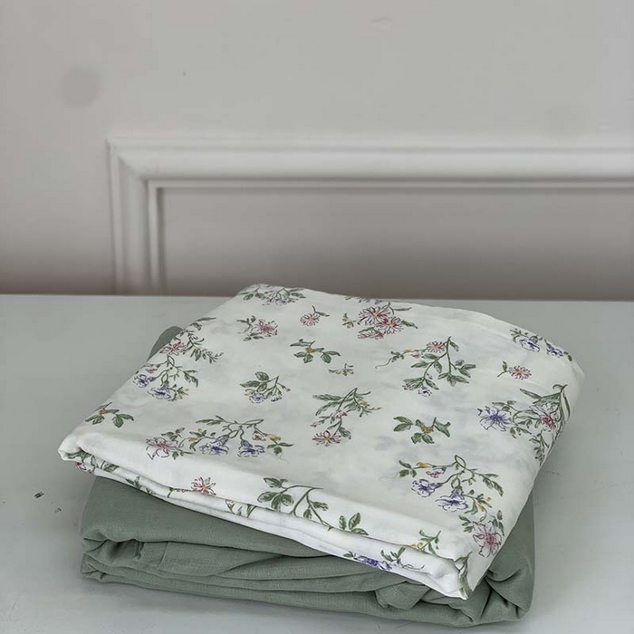 91家纺网 家纺一手货源 找家纺 源启生活 2025新款A类绉纱花边款有氧双层纱夏被被子被芯 半夏