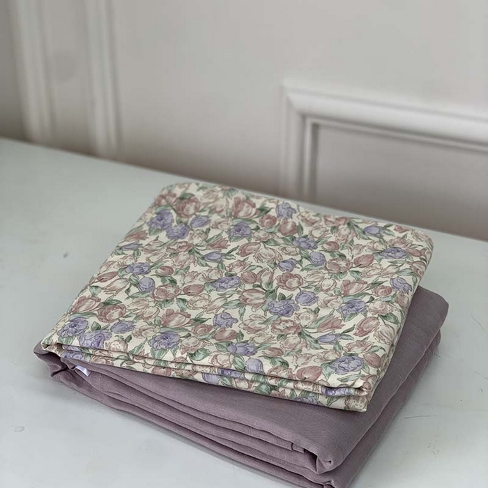 91家纺网 家纺一手货源 找家纺 源启生活 2025新款A类绉纱花边款有氧双层纱夏被被子被芯 关德琳