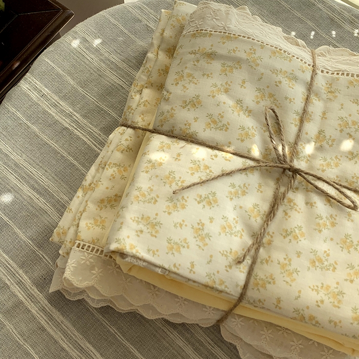 91家纺网 家纺一手货源 找家纺 源启生活 2025新款镂空蕾丝边四件套 小美满