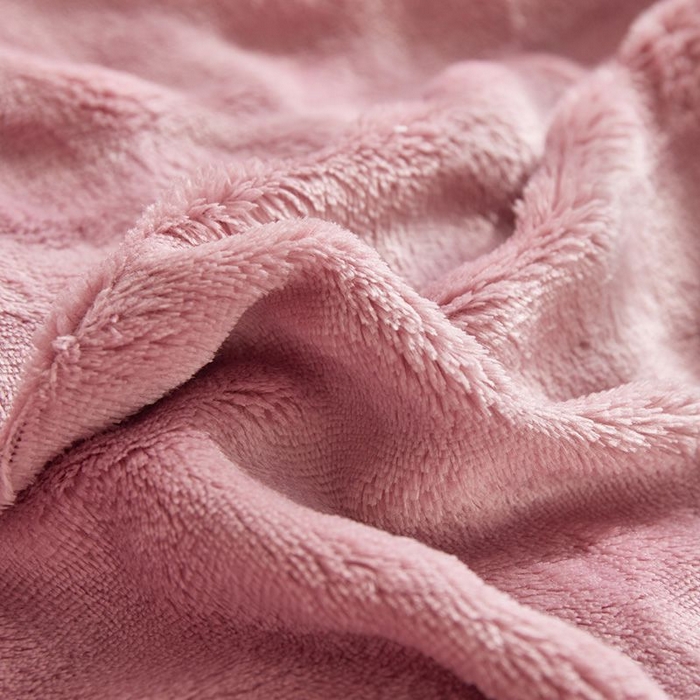 91家纺网 家纺一手货源 找家纺 卡斯诺家纺馆 2025新款A类高克重兔毛绒牛奶绒四件套（赠礼袋） 豆沙粉