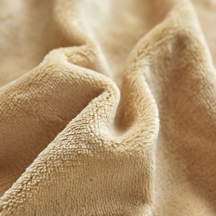 91家纺网 家纺一手货源 找家纺 卡斯诺家纺馆 2025新款A类高克重兔毛绒牛奶绒四件套（赠礼袋） 白拼驼