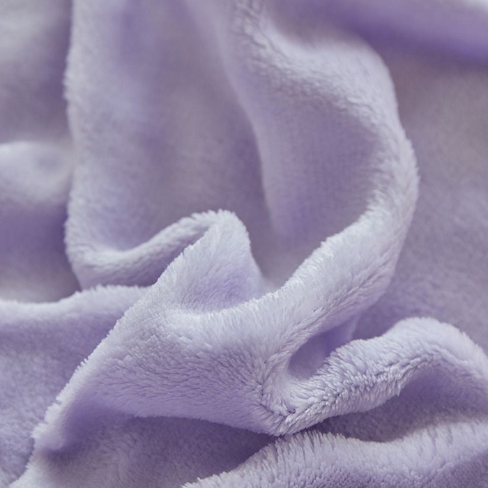 91家纺网 家纺一手货源 找家纺 卡斯诺家纺馆 2025新款A类高克重兔毛绒牛奶绒四件套（赠礼袋） 淡雅紫