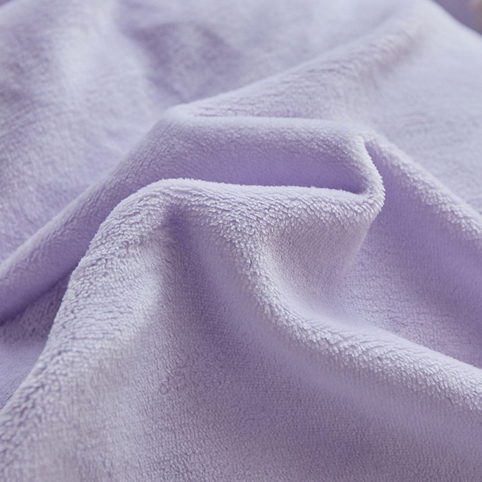 91家纺网 家纺一手货源 找家纺 卡斯诺家纺馆 2025新款A类高克重兔毛绒牛奶绒四件套（赠礼袋） 淡雅紫