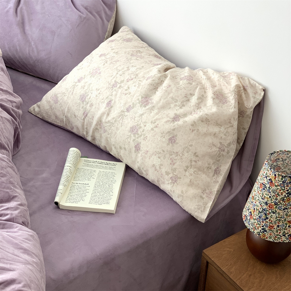 91家纺网 家纺一手货源 找家纺 源启生活 2025新款棉加绒套件四件套 巴黎晚香