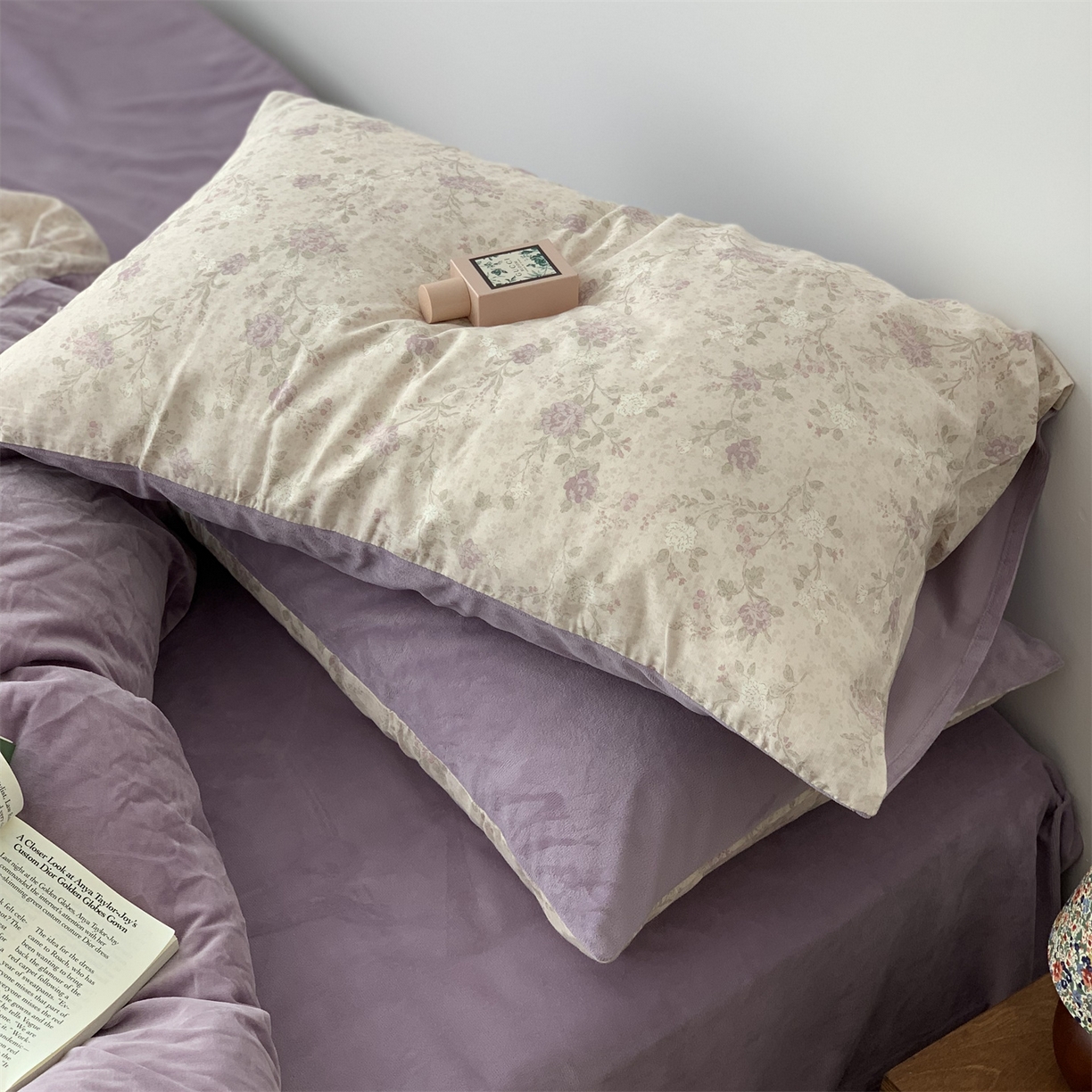 91家纺网 家纺一手货源 找家纺 源启生活 2025新款棉加绒套件四件套 巴黎晚香