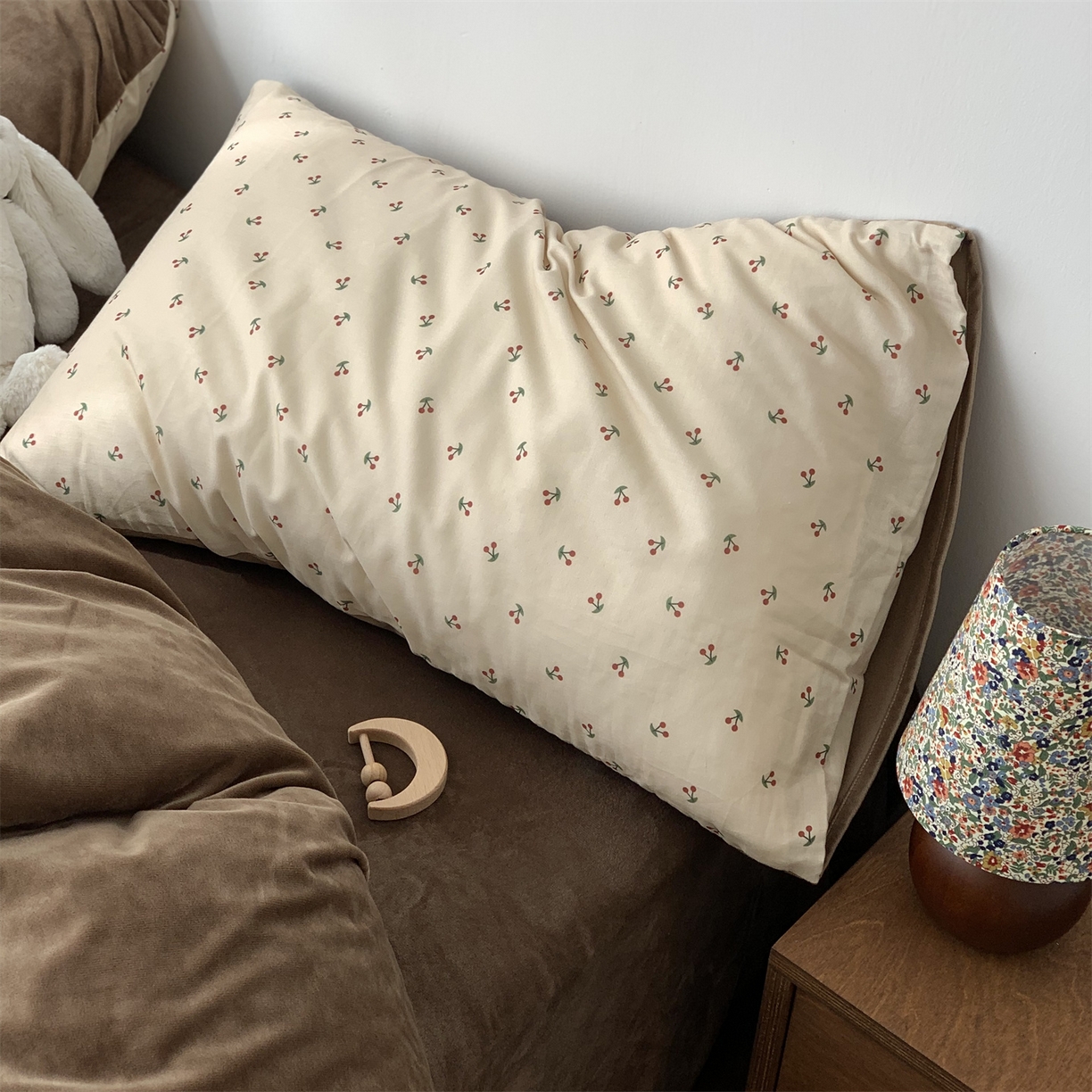 91家纺网 家纺一手货源 找家纺 源启生活 2025新款棉加绒套件四件套 车厘子