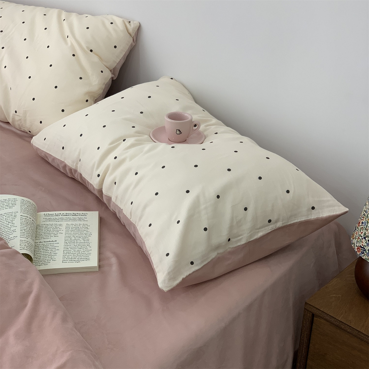 91家纺网 家纺一手货源 找家纺 源启生活 2025新款棉加绒套件四件套 粉赫本