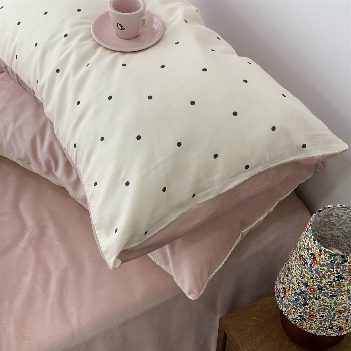 91家纺网 家纺一手货源 找家纺 源启生活 2025新款棉加绒套件四件套 粉赫本