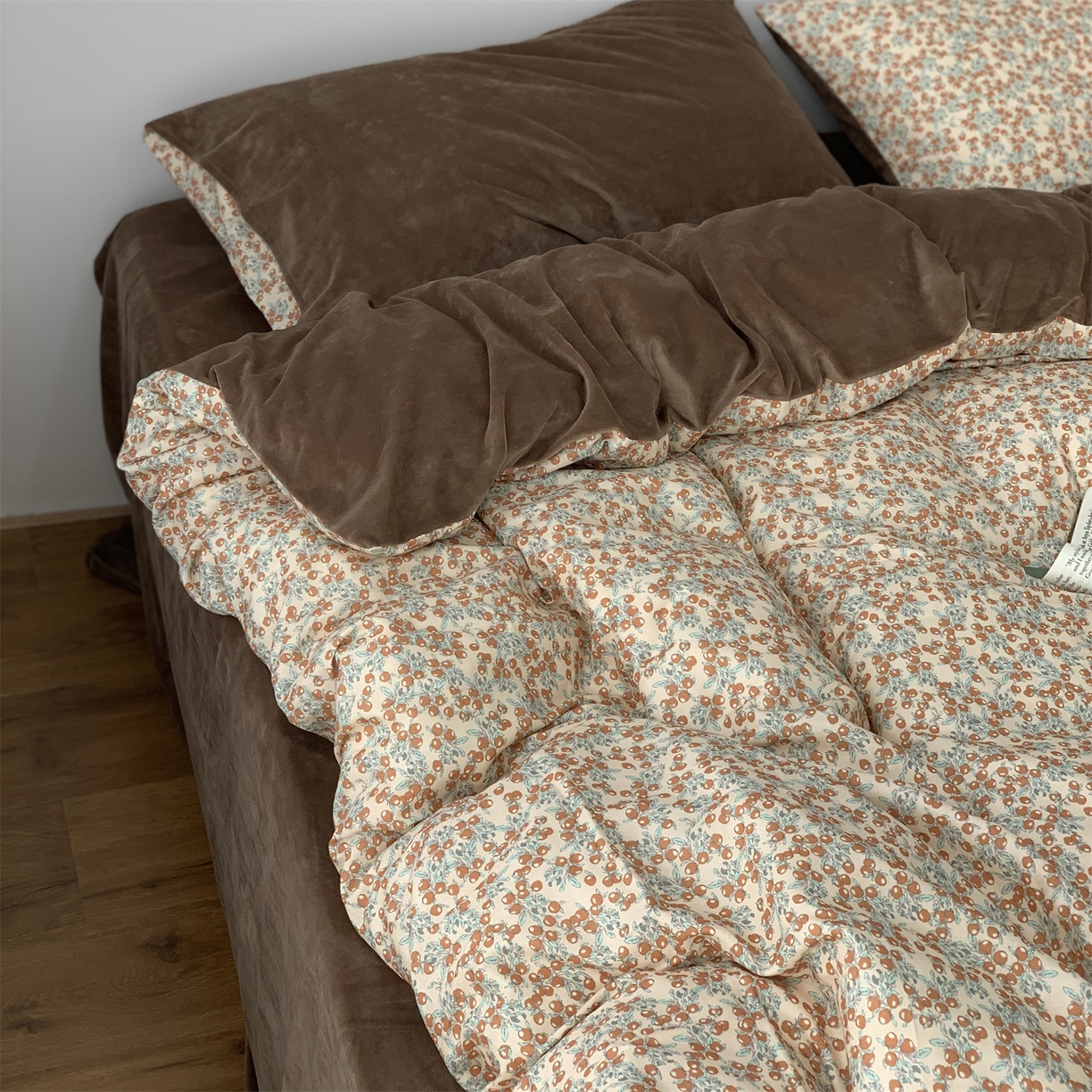 91家纺网 家纺一手货源 找家纺 源启生活 2025新款棉加绒套件四件套 浆果