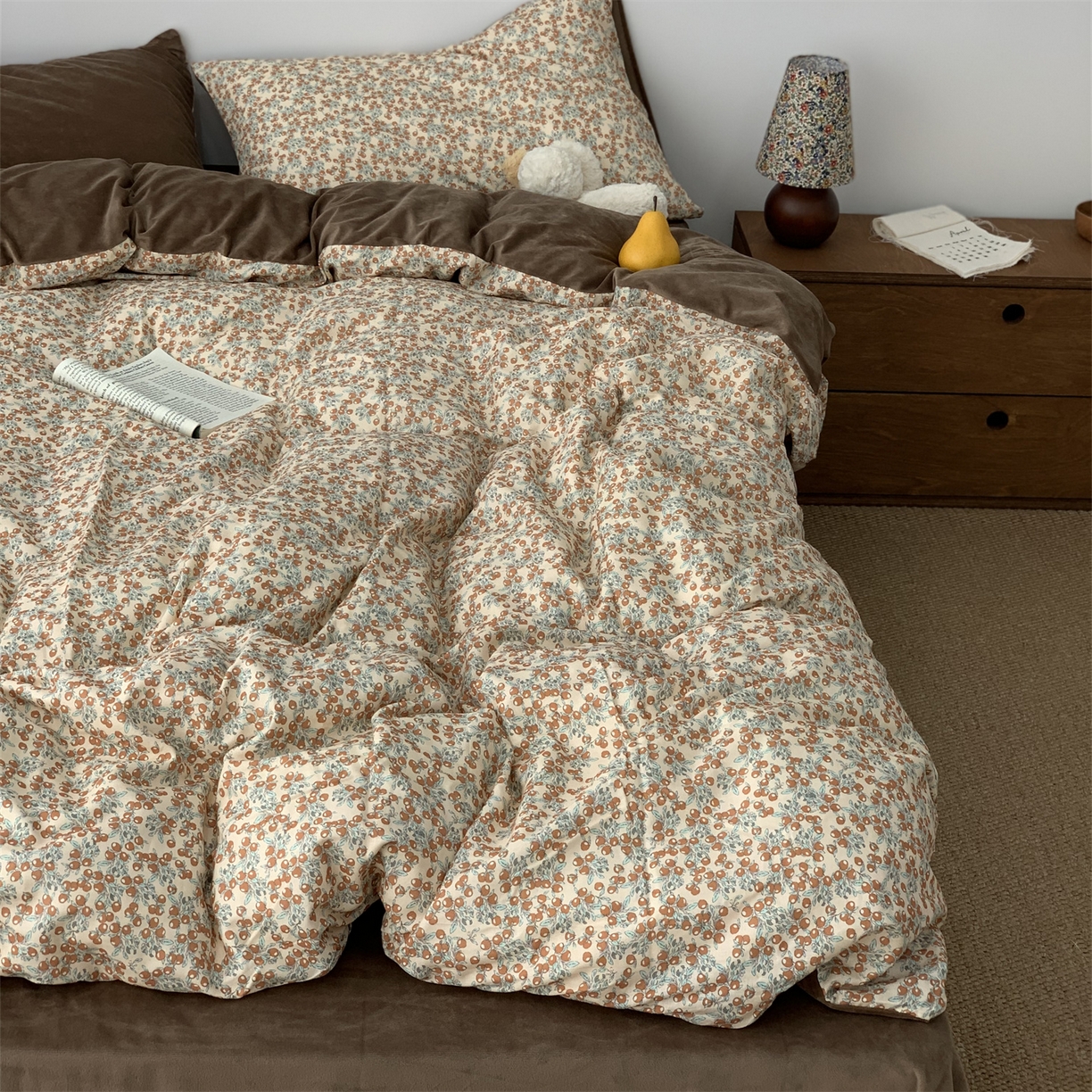 源启生活 2025新款棉加绒套件四件套 浆果