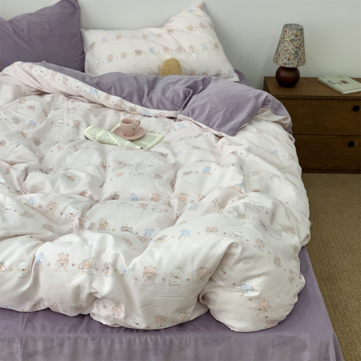 源启生活 2025新款棉加绒套件四件套 玛卡巴卡