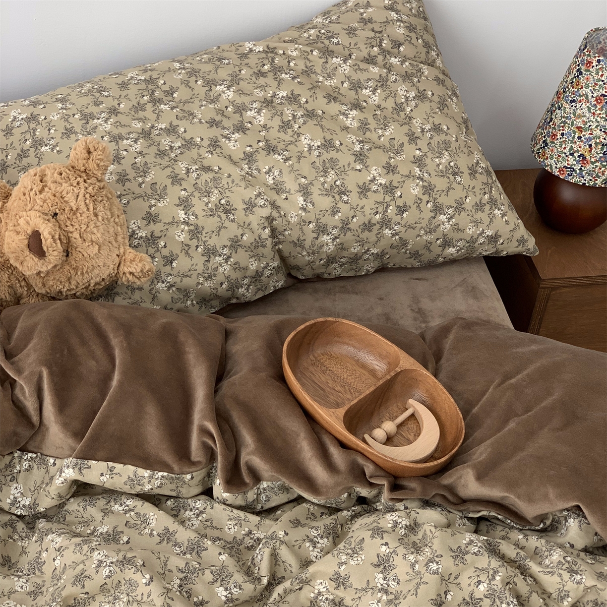 91家纺网 家纺一手货源 找家纺 源启生活 2025新款棉加绒套件四件套 美式